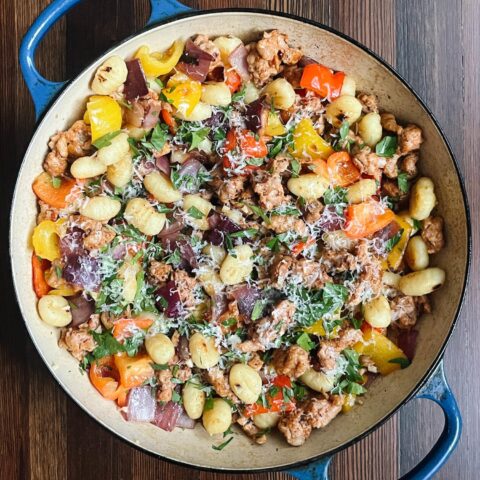 Gnocchi and turkey sausage skillet